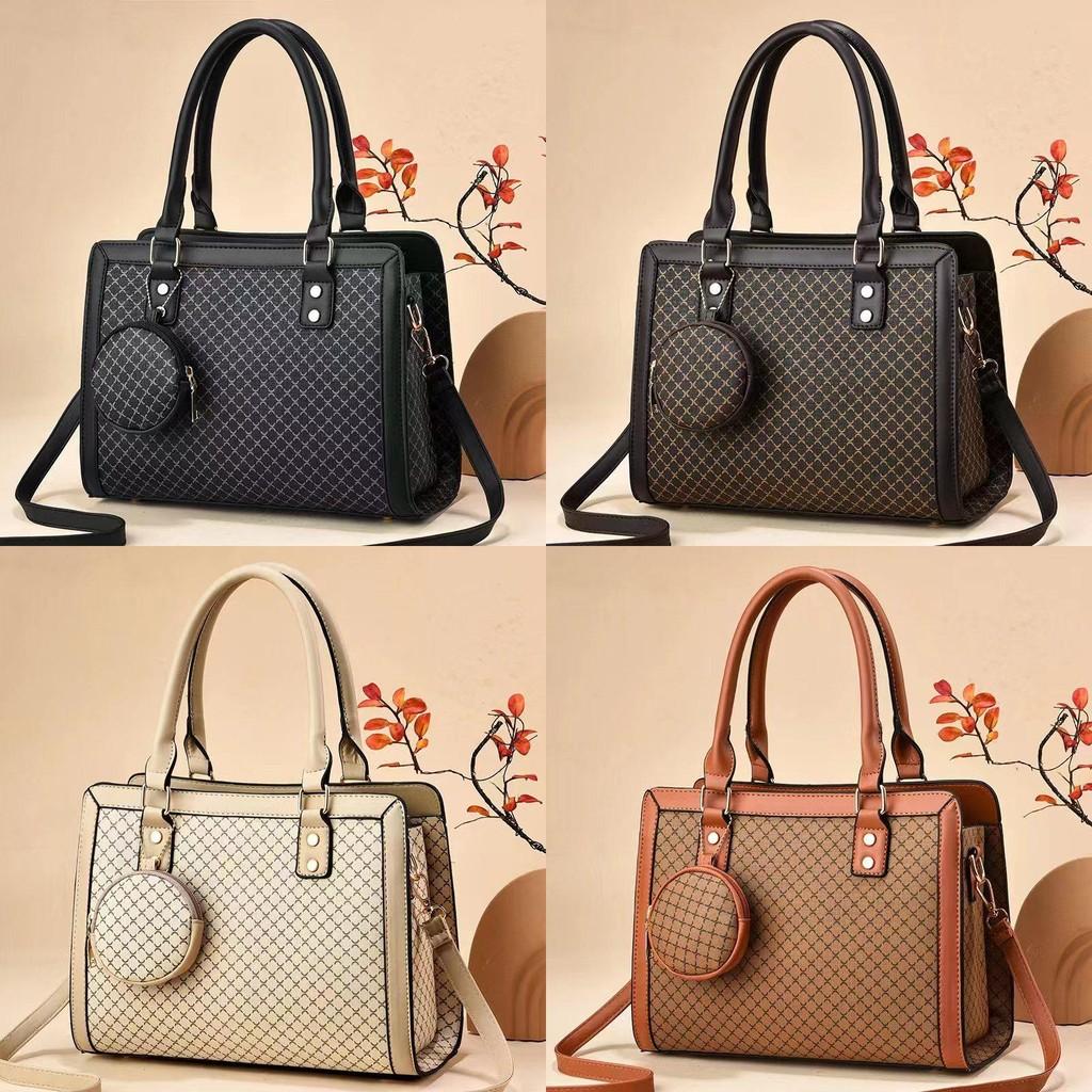 Stylish Large Capacity Pu Bucket Handbag With Color Block Design For Everyday Use