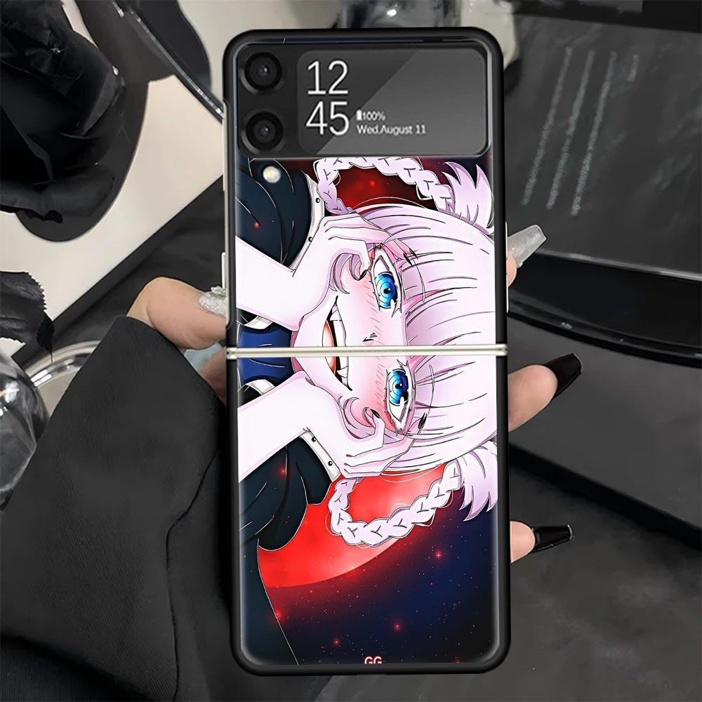 Nazuna Nanakusa Anime Phone Case for Samsung Galaxy Z Flip 7 6 5 4 3 5G Black Cover ZFlip7 ZFlip6 ZFlip5 ZFlip4 ZFlip3 Fundas Ga
