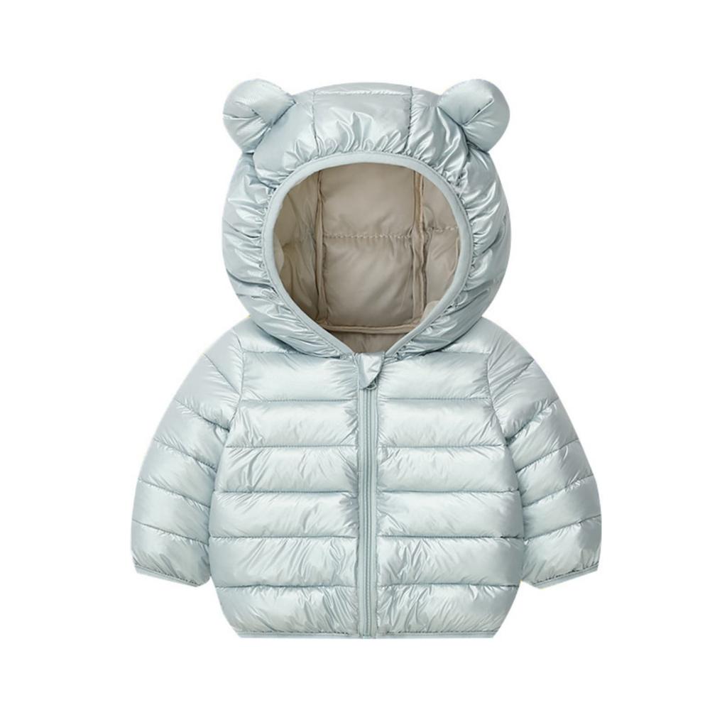 Kids Casual Lightweight Hooded Jacket with Long Sleeves for Boys and Girls Soft Warm Outerwear Suitable for Everyday Wear