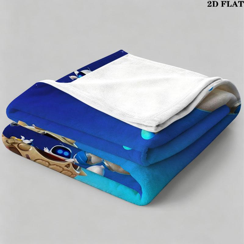 1PC ASTRO BOT Custom Name Patterned Flannel Blanket Suitable For All Seasons for Home Decor Warmth and Comfort Gifts Holiday Present