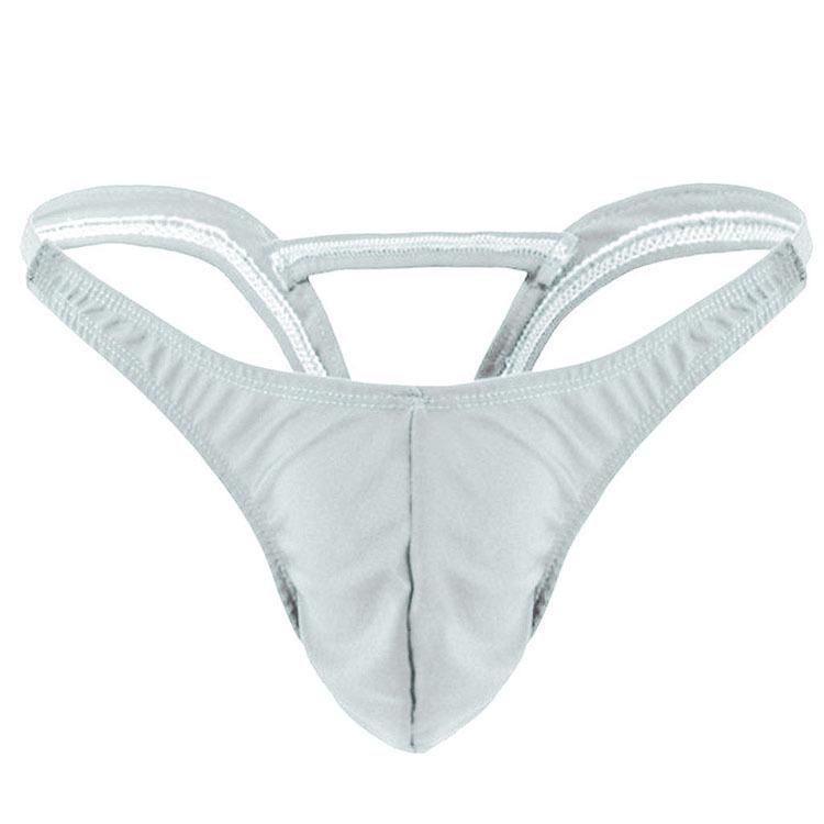 Men's Sexy Low-Rise T-Back Thong with U-Convex Design for Seductive Style