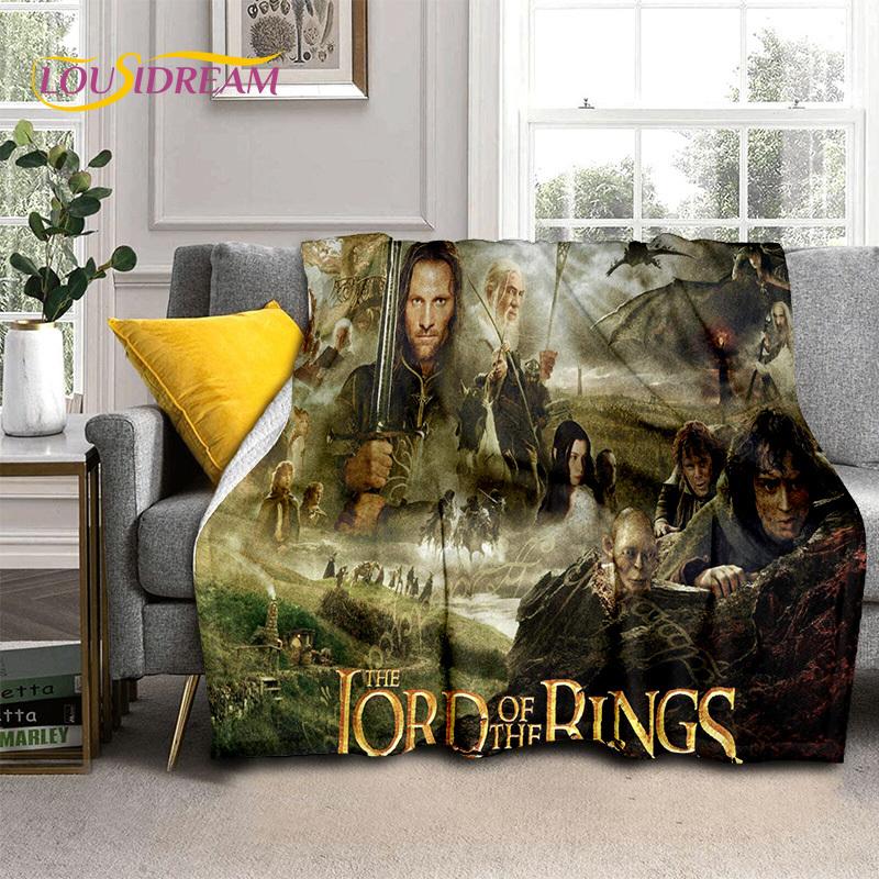 L-Lord of The Rings H-Hobbit Movie Soft Blankets,Keep Warm Throw Blanket Comfortable Blanket for Picnic Beds Sofa Home Bedroom