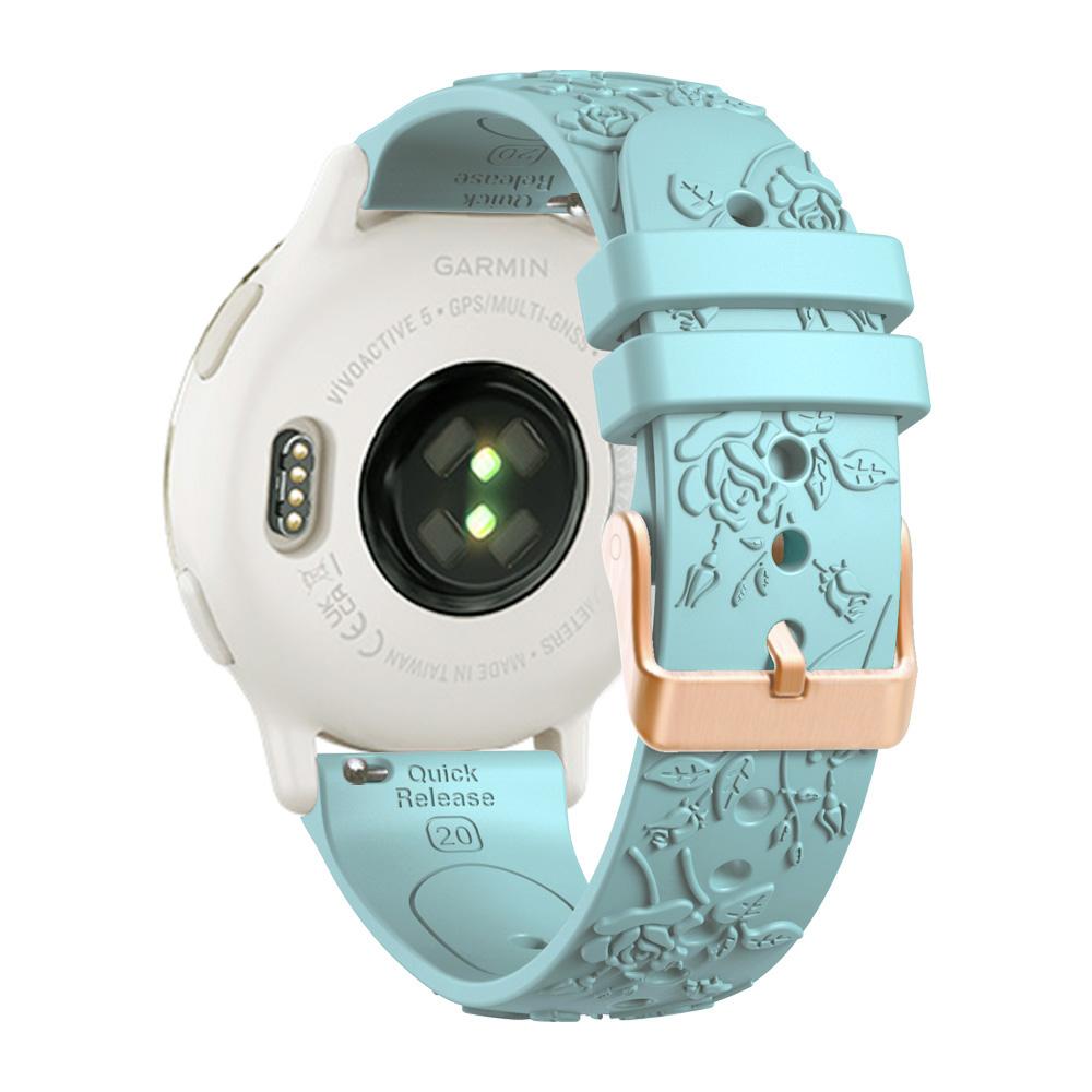 20 mm Damarmband i Silikon för Garmin Forerunner 170 170M 70 165 155 570 245 645 Venu 2Plus Venu SQ2 Vivoactive 6 5 3 Armband