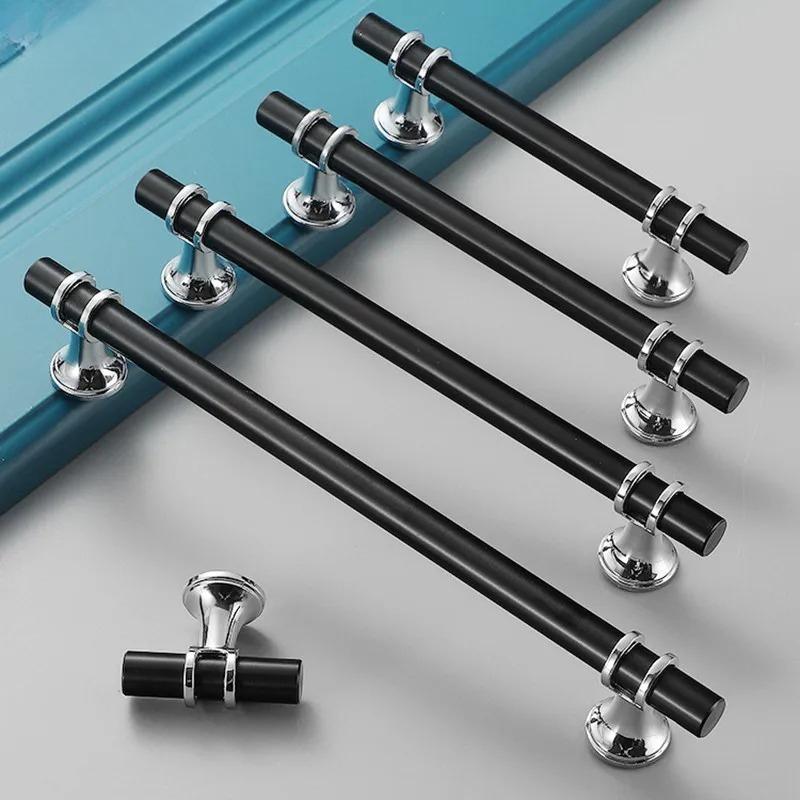 6pack Modern Stainless Steel Cabinet Pulls, Durable Drawer Handles Hardware for Kitchen Dresser Bathroom Wardrobe Door