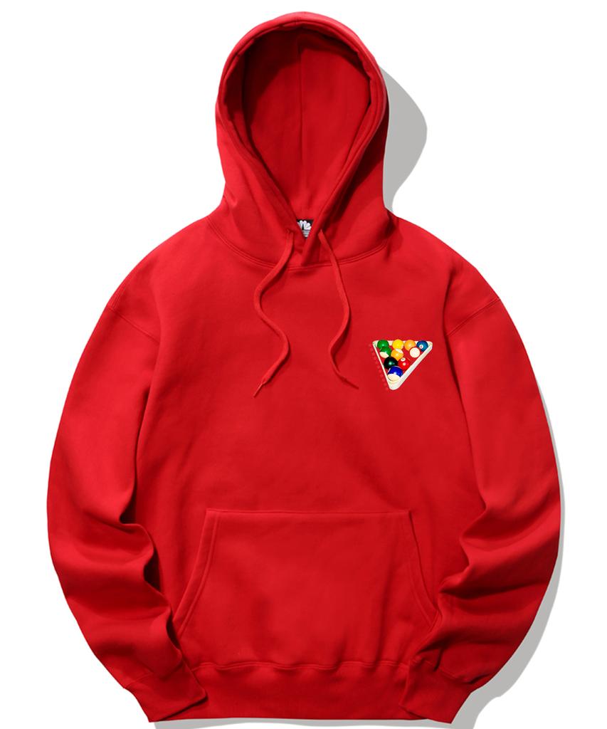 8 Balls Peaceful Graphic Hoodie - Red