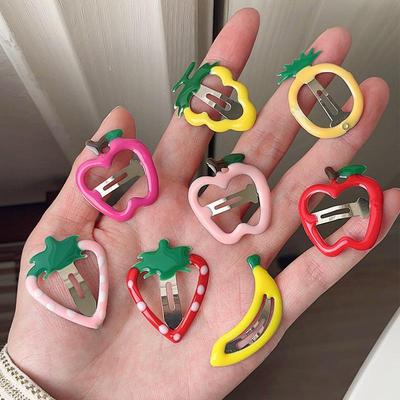 Colorful Strawberry Heart Hair Clip - Cute & Versatile Hair Accessory for Women