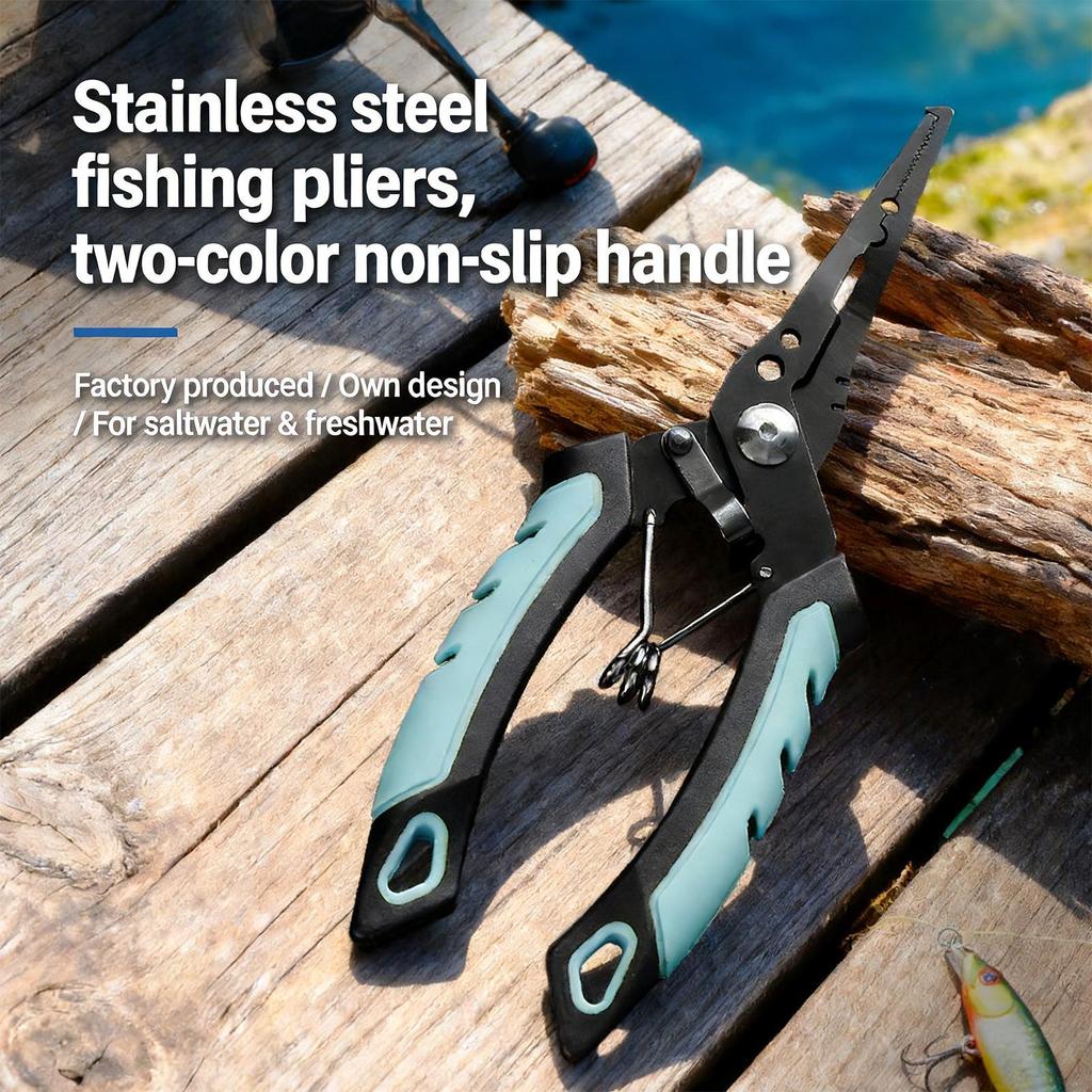 Stainless Steel Fishing Pliers Catfish Saltwater Fishing Pliers Freshwater Heavy-Duty Rust-Proof Fish Hook Remover Tool