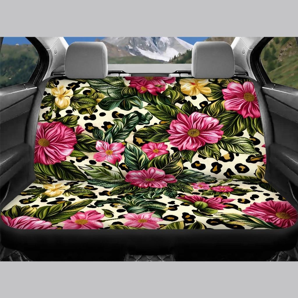 Car Seat Covers Waterproof Digital Abstract Print Airbag Compatible Front Rear Seat Cushions Full Set Non-Slip for 5-Seat Cars SUVs
