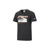 X Camiseta Casual de Manga Corta Crossover Unisex Tops Negro 598194-01