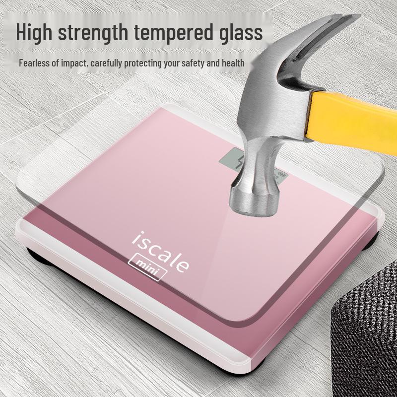 Mini Glass Body Weight Scale - Electronic Health Scale for Home
