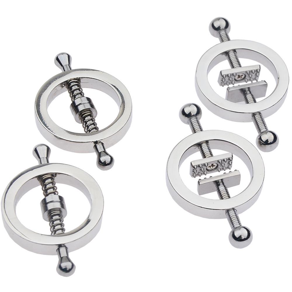 Adult SM Nipple Clamps - Metal Erotic Toys for Couples