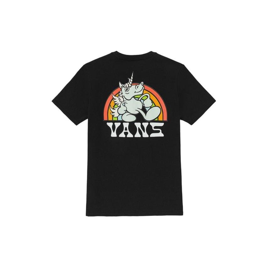 (WMNS) Vans Unicorn Rainbow T-shirt Black Women s VN0008ZNBLK M