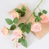 Artificial Rose Flowers for Flower Arrangement Faux Silk Rose Bouquet with 5 Heads Blooms for Parties Wedding Home Table Centerpiece