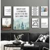 Text Inspiration Poster Living Room Home Decoration Print  Decoracion Salon Casa Paintings Wall Decor