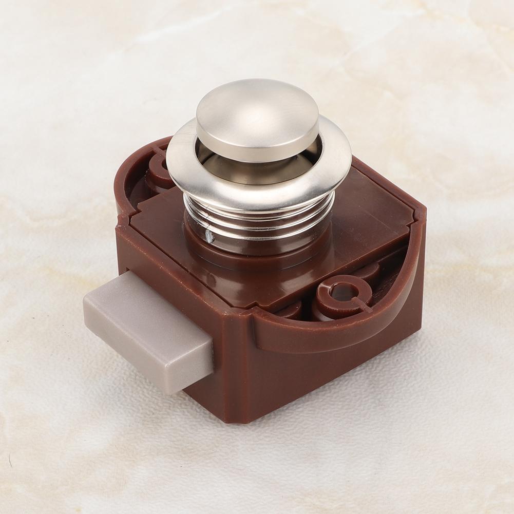 Aluminum Alloy Keyless Push Button Catch Lock For Boat RV Drawer Cabinet Door Latch Knob