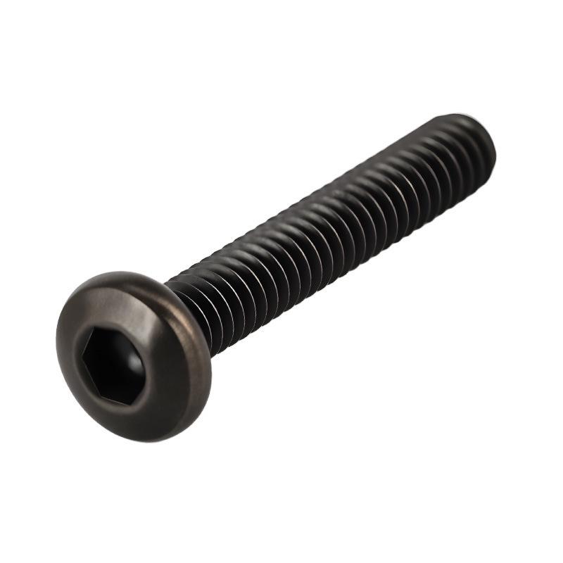 Yigu 12.9 High-Strength Black Nickel Hex Socket Machine Pan Head Screws M2/M2.5