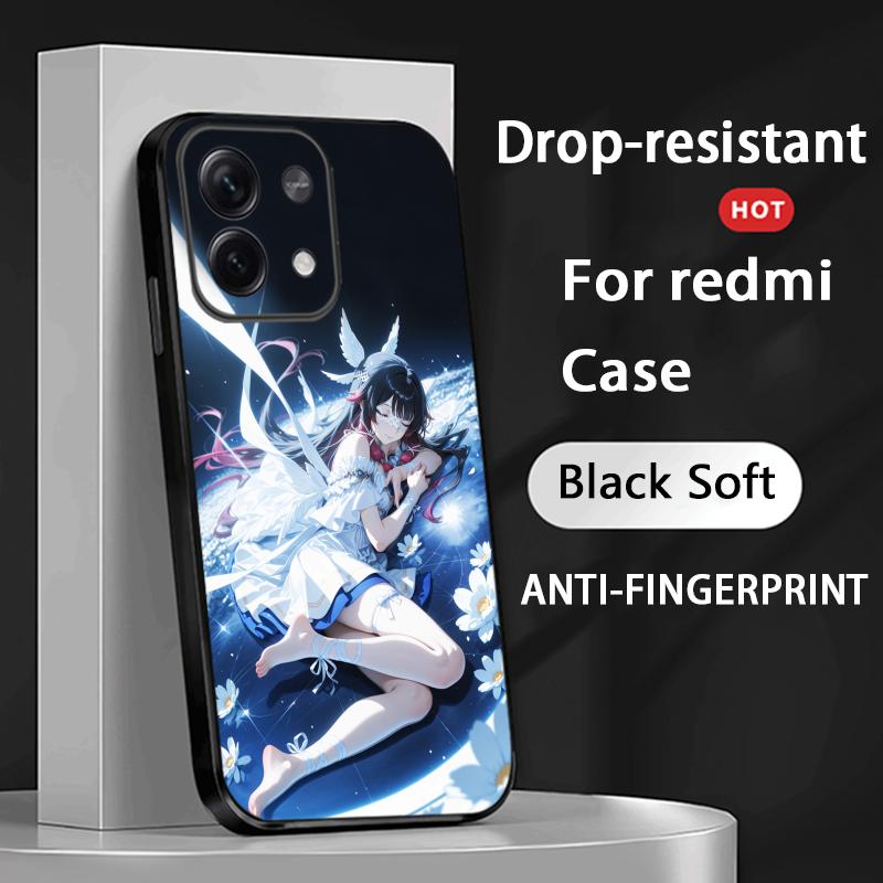 

Columbina genshin sexy game girl Phone Case For Redmi Note 14 13 12 11 Pro Plus S 5G 14C A3 Soft Black Phone Cover Redmi Note 14 4G (Global)