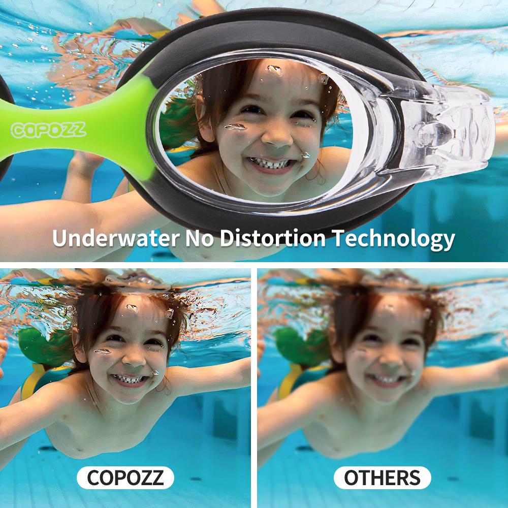 Copozz Waterproof Anti Fog Swimming Glasses UV Children Professional Colored Lenses Kids Eyewear Swimming Goggles Gafas Nata2