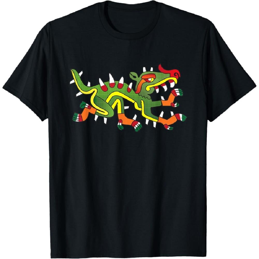 

Футболка с ацтекским глифом Крокодил Сипактли XXXXXL чёрный