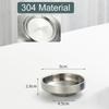 Flat 201/304 Stainless Steel Dish Plate Cooking Noodles Bowl Thickened Dinner Plate Seasoning For Kitchen Restaurant Tableware
