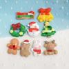 Cute Christmas Snowman Wreath Resin Accessories For Diy Phone Cases And Hair Accessories