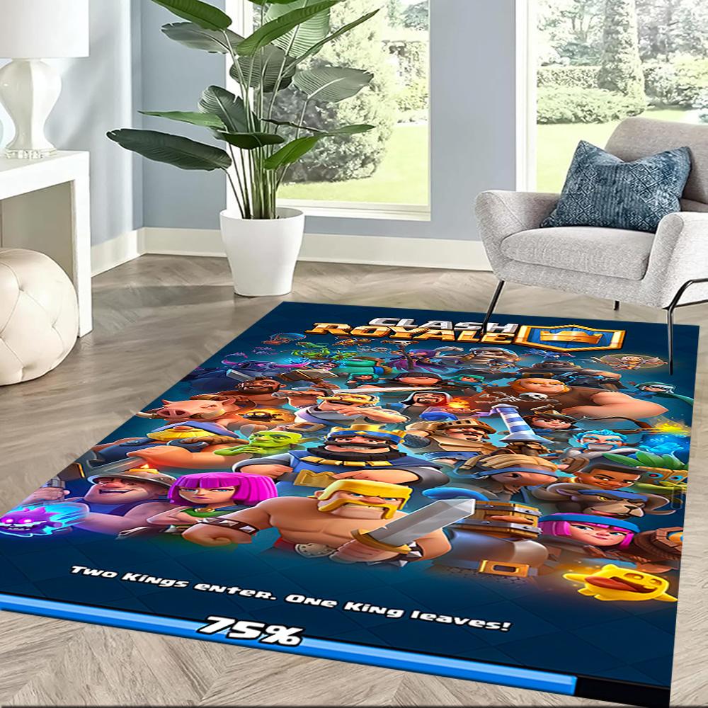 Clash Royale Game Square rugs are a great choice for living rooms, bedrooms, home décor, and as gifts.