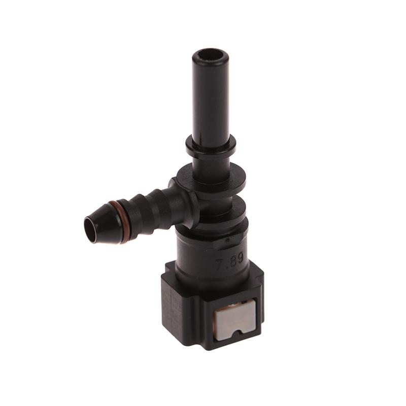 7.89 ID6 Auto Car Fuel Line Bundy Tee Hose Coupler Nylon Motorcycle Hose Coupler Quick Release Connect Connector Car Accessories
