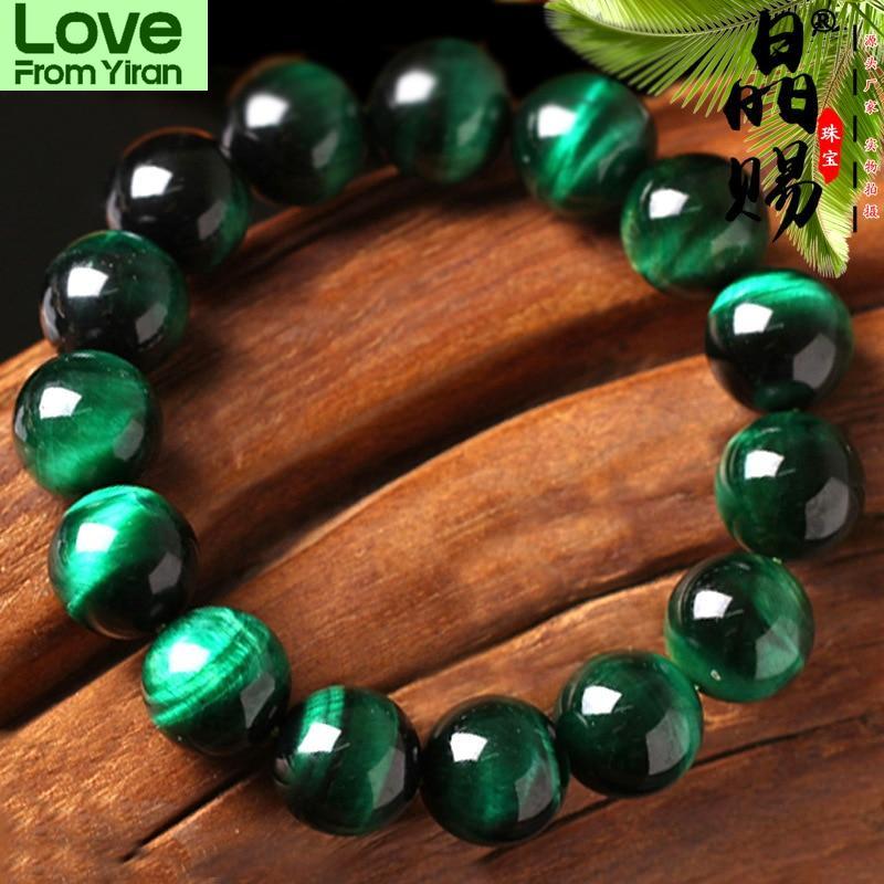 

Браслет натуральный южноафриканский зеленый тигровый глаз камень орлиный глаз камень бусина Будды ювелирные изделия
