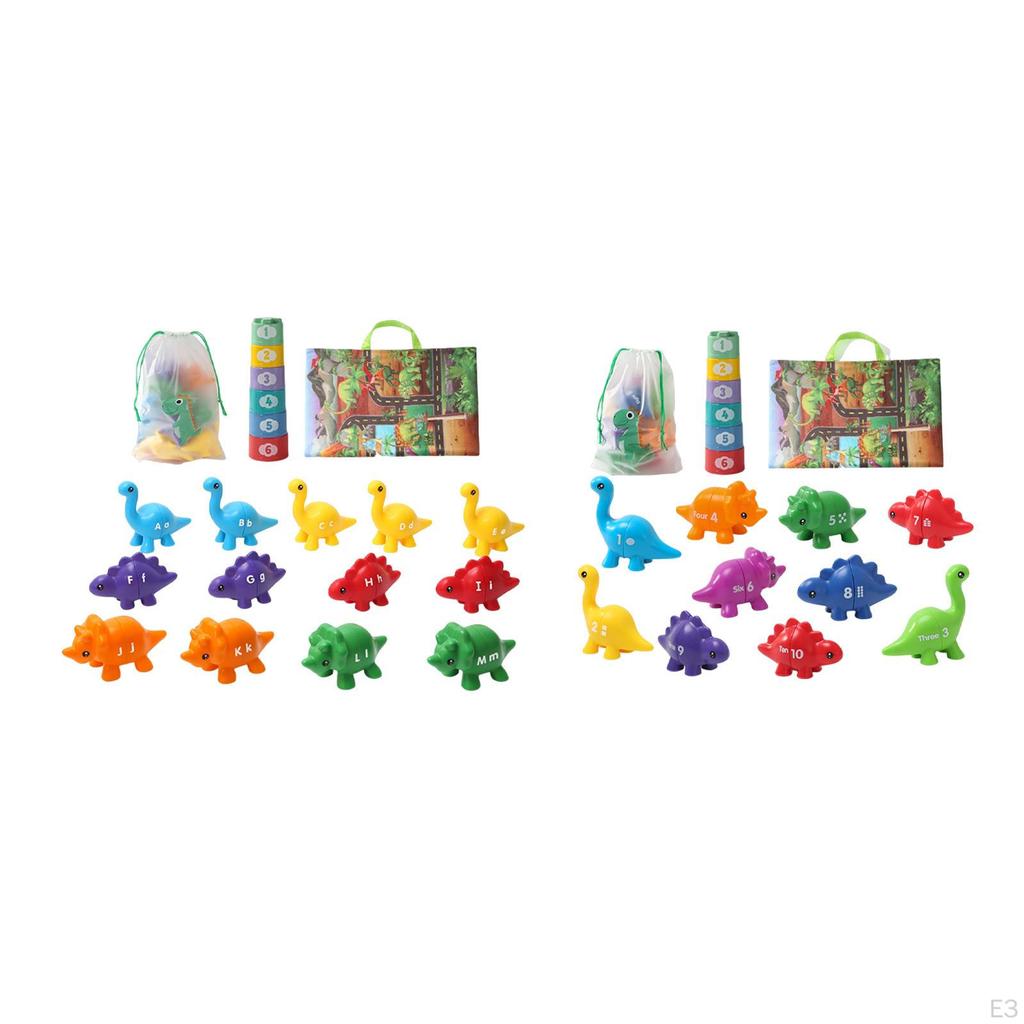 Dinosaur Learning Toy Double Sided Matching Game Travel Birthday Gift Outdoor Preschool