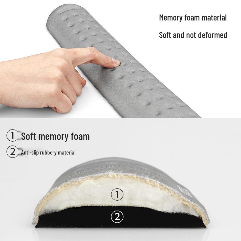 Wrap-Around Wrist Rest for Mechanical Keyboards - 87/104 Keys with Memory Foam Mouse Pad