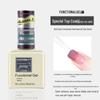 Rainie Nail Gel Builder: Strengthening Base & Tempered Top Coat with Matte Glass Sealer & Nail Tip Adhesive.