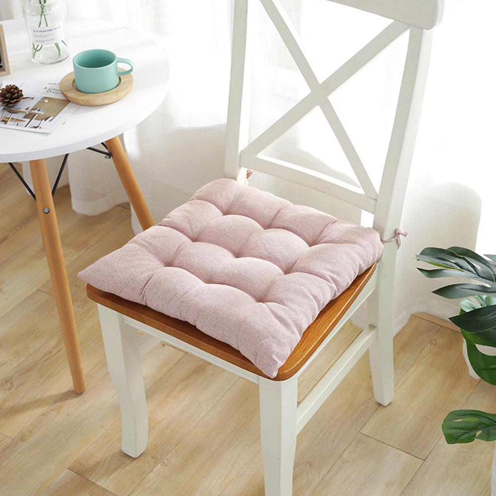 Soft Thicken Student Cushion with Tie Ropes for Kitchen Office Chair