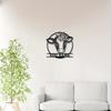 Metal Cow Wall Art Farmhouse Decor Rustic Flower Tin Sign for Living Room Bedroom Barn Wedding Gift