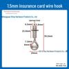 Adjustable Steel Wire Rope for Picture, Lighting, and Tag Hanging with Anti-fall Hooks