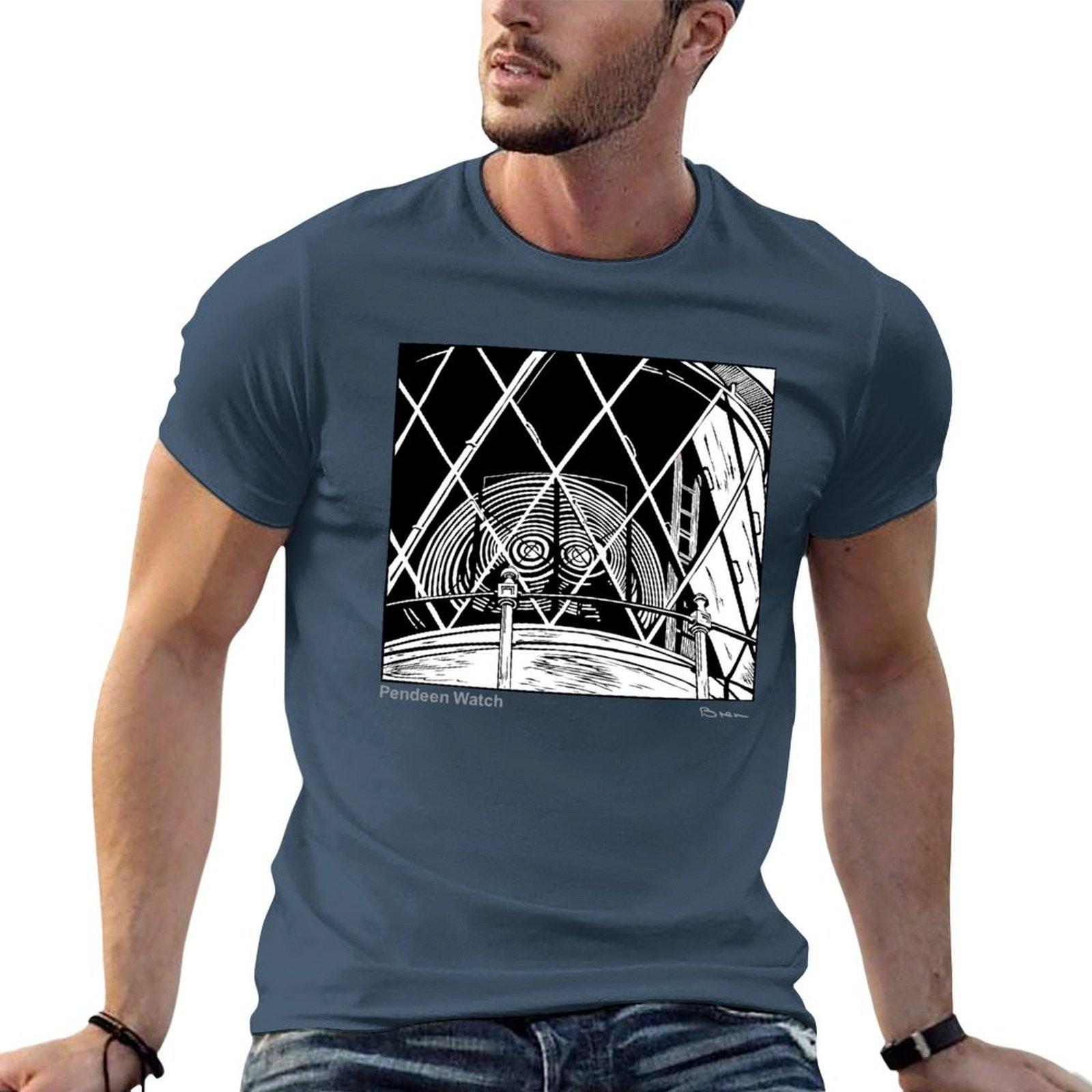Pendeen Watch Lighthouse Tshirt Classic Basic Casual Tshirt S
