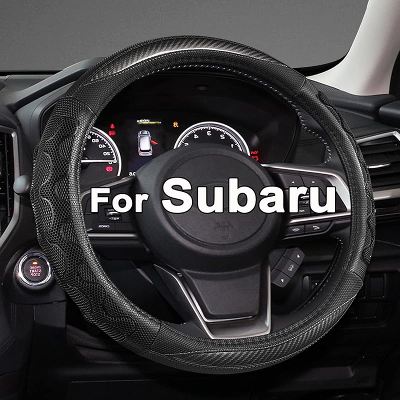 GIANT PANDA Ized Auto Steering Wheel Cover For Subaru Forester, Car Steering Wheel Cover For Subaru Outback And Crosstrek - Solid Black