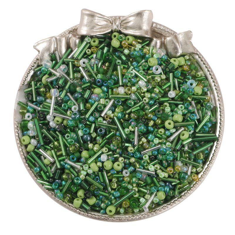 30g Mixed Style & Color Glass Rice Tube Beads for DIY Bracelets, Rings & Embroidery