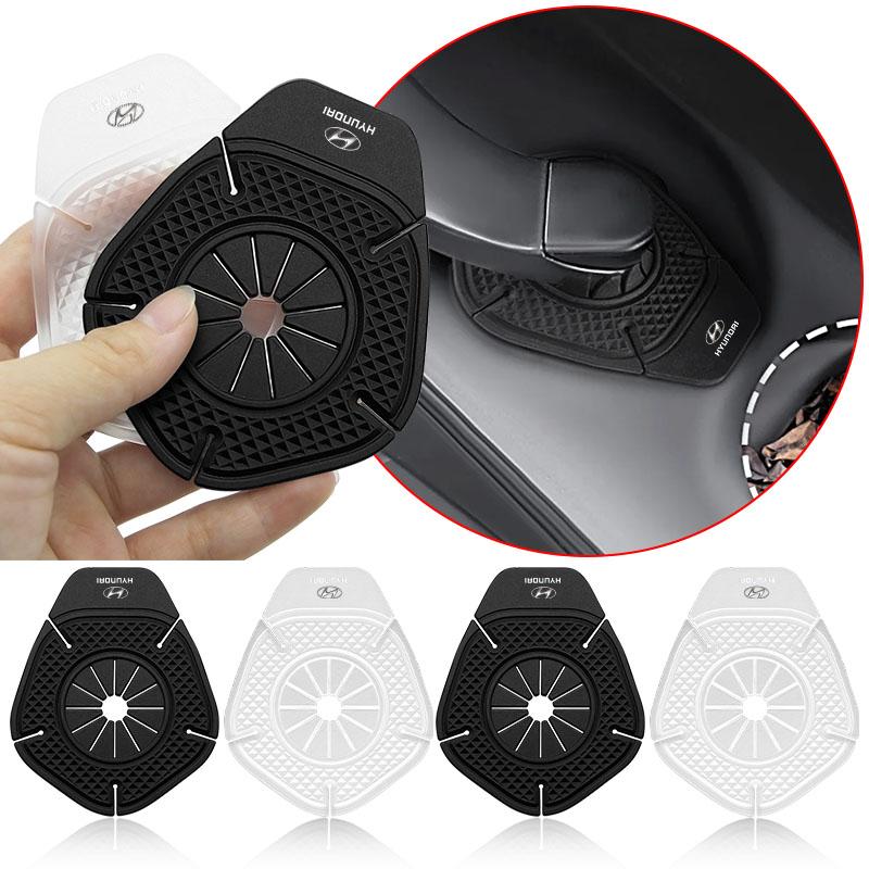 2Pcs Car Windshield Wiper Protective Cover Dust Wiper Emblem Car Styling For Hyundai Santa Fe Sonata Solaris Azera Creta I30 Ix25 Tucson IX35