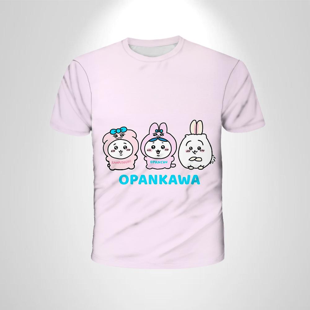 Summer Cute 3D Simple Fresh T-shirt  Anime Casual Breathable Oversized Comfortable Women Short Sleeved T-shirt