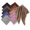110x110cm Square Scarf - 100% Viscose Basic Style Versatile Headscarf Shawl for Women Warmth Solid Color Suitable Muslim Hijab