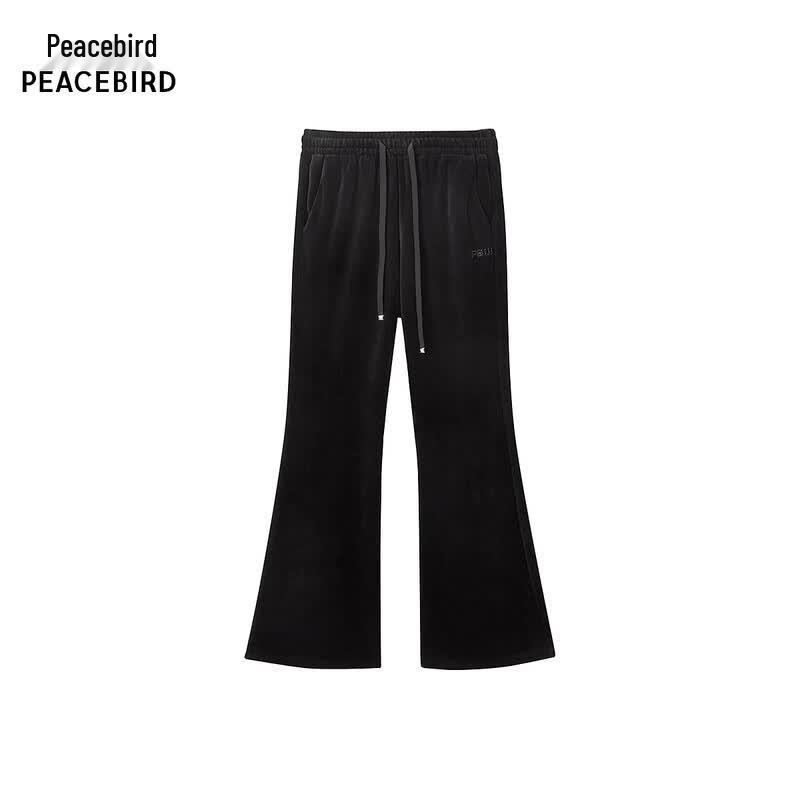 PEACEBIRD Women s Velvet Flared Pants S