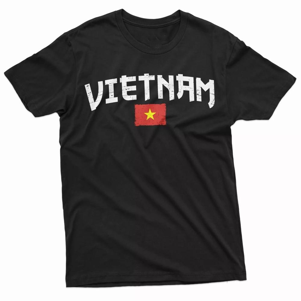 

2025/Men s Vietnam T-shirt Vietnamese Flag Coat of Arms Tee Shirt Unisex T-Shirt XXL