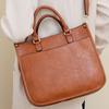Large Capacity Crossbody Bag for Women Business Office Work Bag Handbag Casual Shoulder Bag PU Leather Messenger Bag
