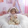 46cm Lifelike Reborn Doll with Hair and Soft Cloth Body - Girl Playhouse Companion