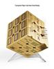Dunhuang Golden Mahjong Magic Cube - Creative & Educational Three-Layer Electroplated Toy