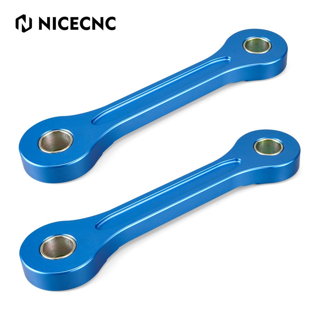 NICECNC For Suzuki DRZ400 DR-Z 400 2000-2024 Motorcycle Aluminum Lowering Link Lower 250MM For Kawasaki KLX400 2000-2019