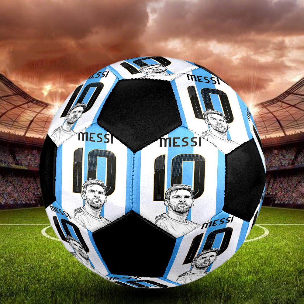 1pc Messi Soccer Ball Size 5 Indoor Soccer Ball Fashion Colorful Backyard Game - Great For Sports Fans Gift HE14