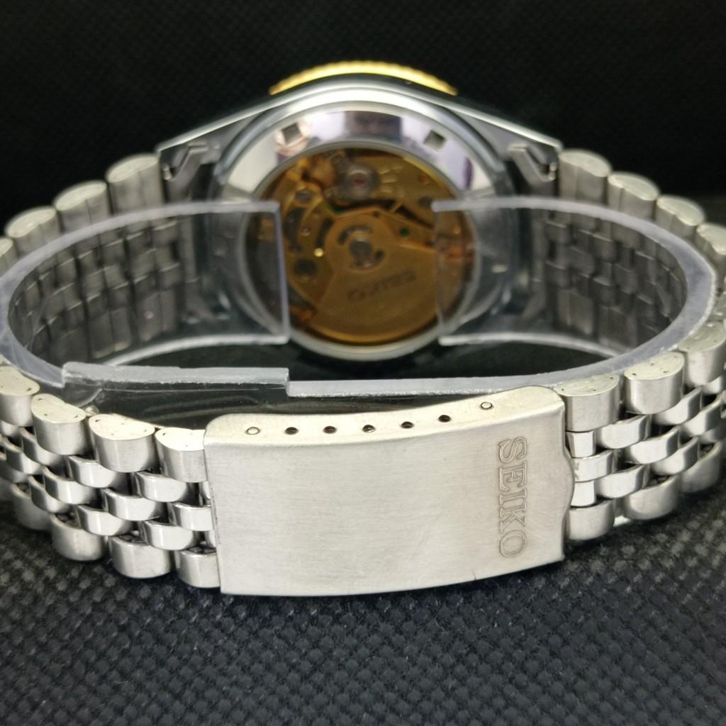 USED SEIKO 5 AUTOMATIC JAPAN MENS RARE GOLDEN MOVEMENT WATCH 575a-a304725-2 SKU575a-a304725