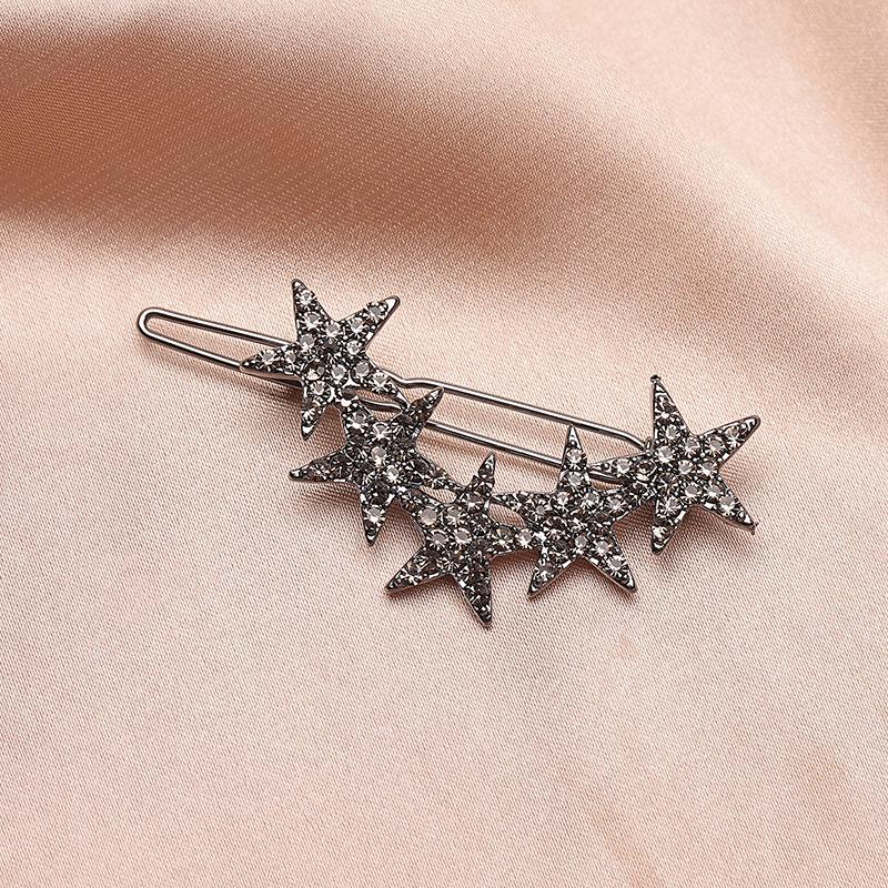 Korean Style Rhinestone Gypsophila Hairpin - Trendy Dopamine Bangs Clip