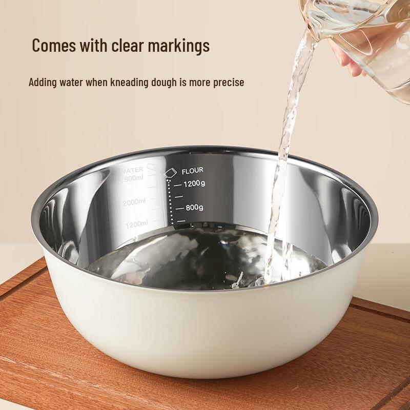 COOKER KING 24cm 3-Layer 304 Stainless Steel Multi-Purpose Mixing Bowl